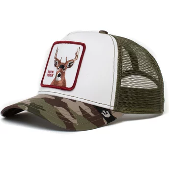 Goorin Bros. Deer The Buck Fever The Farm White and Camouflage Trucker Hat