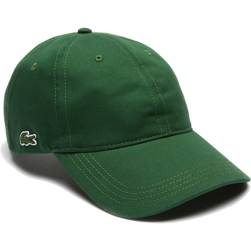 green lacoste hat