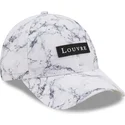 epci-curbata-alb-reglabila-9forty-clear-marble-le-louvre-de-new-era