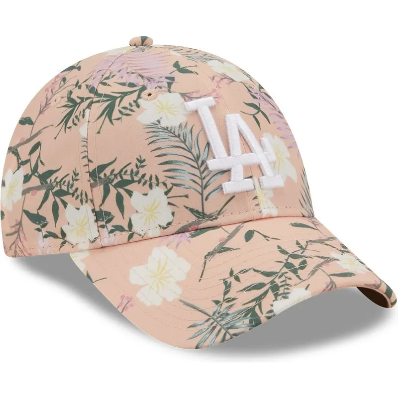 epci-curbata-roz-reglabila-9forty-floral-de-los-angeles-dodgers-mlb-de-new-era