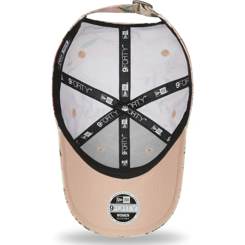 epci-curbata-roz-reglabila-9forty-floral-de-los-angeles-dodgers-mlb-de-new-era