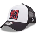 epci-curbata-bleumarin-snapback-a-frame-frame-team-patch-de-new-york-yankees-mlb-de-new-era