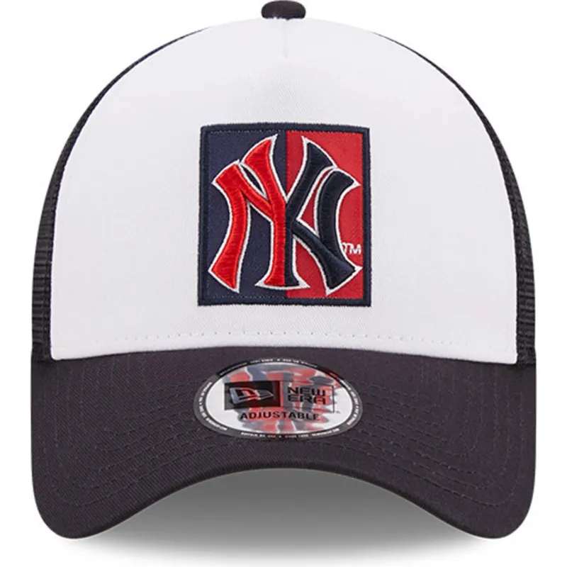 epci-curbata-bleumarin-snapback-a-frame-frame-team-patch-de-new-york-yankees-mlb-de-new-era