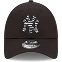 new-era-curved-brim-9forty-infill-new-york-yankees-mlb-black-adjustable-cap