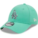 gorra-curva-verde-ajustable-9forty-infill-de-los-angeles-dodgers-mlb-de-new-era