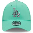 gorra-curva-verde-ajustable-9forty-infill-de-los-angeles-dodgers-mlb-de-new-era