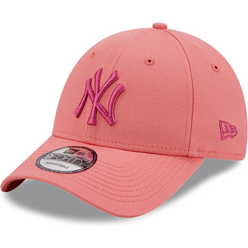 New Era Curved Brim Pink Logo 9FORTY 