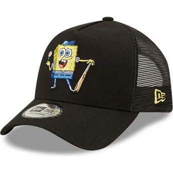 epci-curbata-negru-snapback-a-frame-sporty-de-spongebob-de-new-era