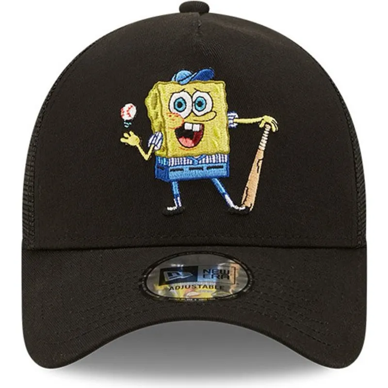 epci-curbata-negru-snapback-a-frame-sporty-de-spongebob-de-new-era