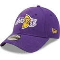 cappellino-con-visiera-curva-viola-regolabile-9forty-washed-pack-split-logo-dei-los-angeles-lakers-nba-di-new-era