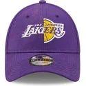 cappellino-curvo-viola-regolabile-9forty-washed-pack-split-logo-dei-los-angeles-lakers-nba-di-new-era