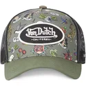 gron-och-svart-trucker-keps-tattoo-tat-k-fran-von-dutch