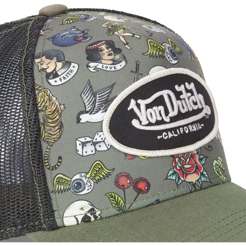 cap-curbata-green-snapback-de-von-dutch