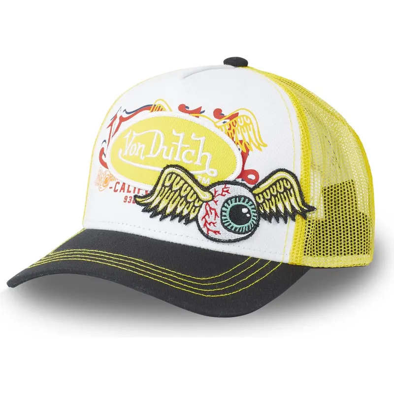 cap-curbata-yellow-snapback-de-von-dutch