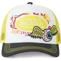cap-curbata-yellow-snapback-de-von-dutch