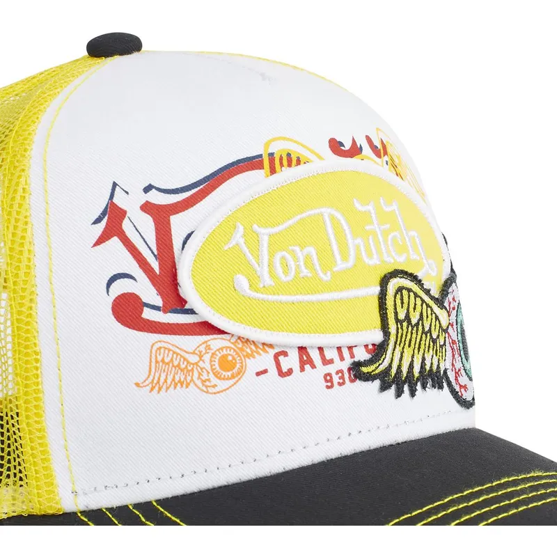 cap-curbata-yellow-snapback-de-von-dutch