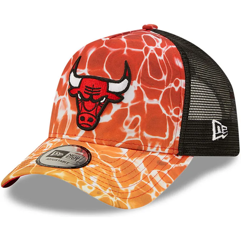 epci-curbata-portocaliu-snapback-a-frame-summer-city-de-chicago-bulls-nba-de-new-era