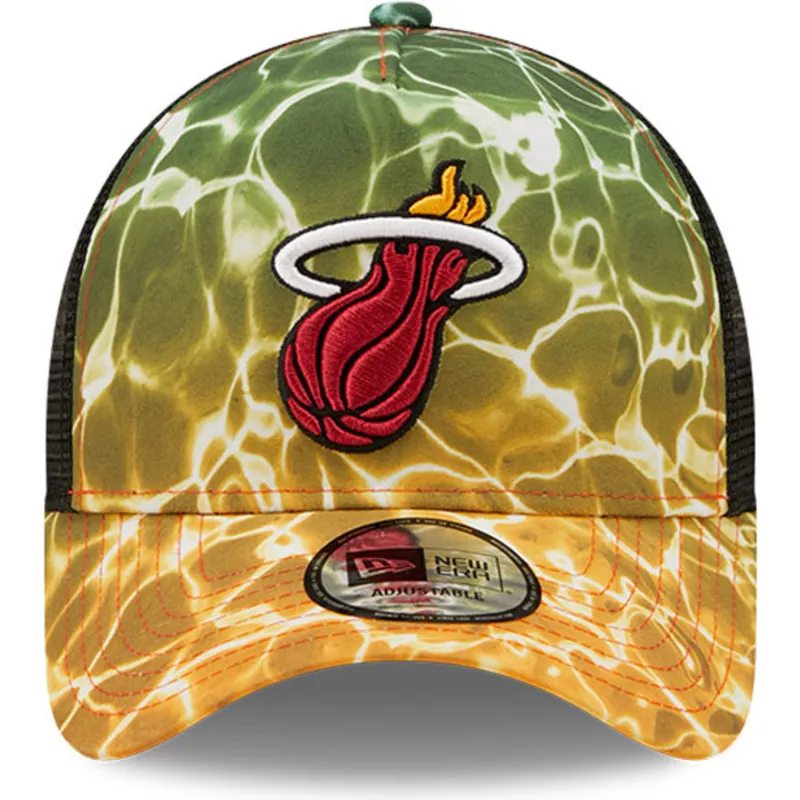epci-curbata-papagal-snapback-a-frame-summer-city-de-miami-heat-nba-de-new-era
