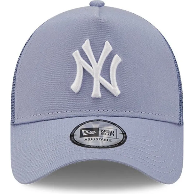 Gorra curva violeta claro ajustable para mujer 9TWENTY Gingham de New York  Yankees MLB de New Era