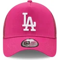 epci-curbata-roz-snapback-a-frame-tonal-mesh-de-los-angeles-dodgers-mlb-de-new-era