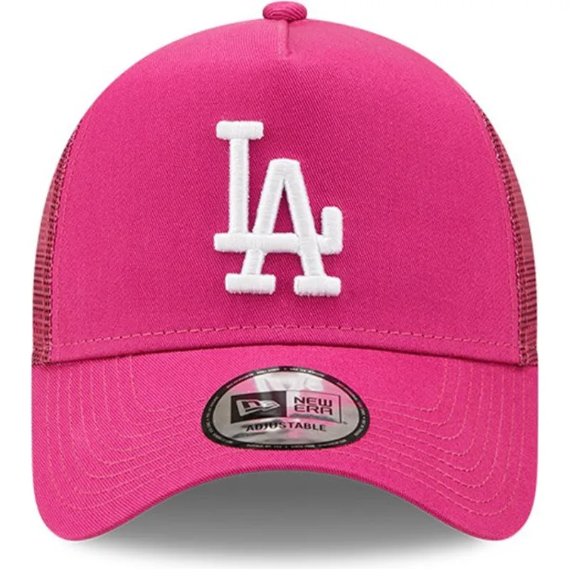 epci-curbata-roz-snapback-a-frame-tonal-mesh-de-los-angeles-dodgers-mlb-de-new-era
