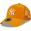 epci-curbata-portocaliu-snapback-a-frame-tonal-mesh-de-new-york-yankees-mlb-de-new-era