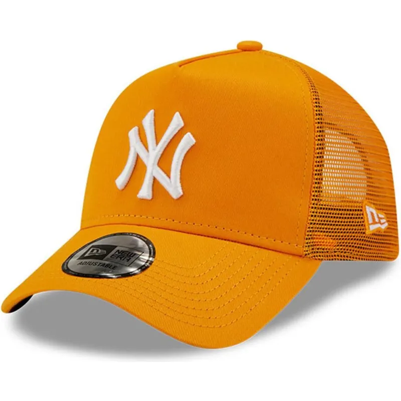 epci-curbata-portocaliu-snapback-a-frame-tonal-mesh-de-new-york-yankees-mlb-de-new-era