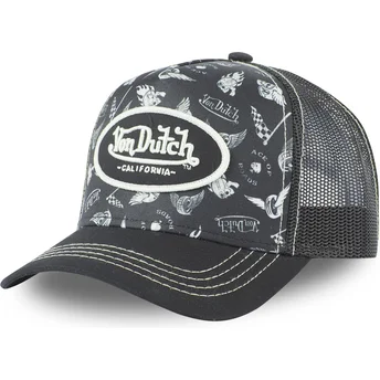 Șepci curbată negru snapback TAT05 de Von Dutch