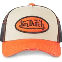 gorra-trucker-blanca-negra-y-naranja-sum-ora-de-von-dutch