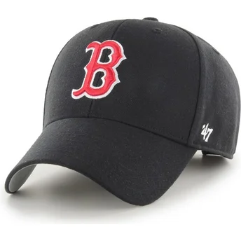Czarna regulowana czapka z zakrzywionym daszkiem Boston Red Sox MLB od 47 Brand