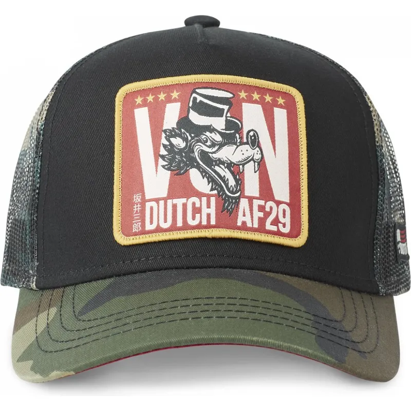 epci-curbata-negru-snapback-wolf-de-von-dutch