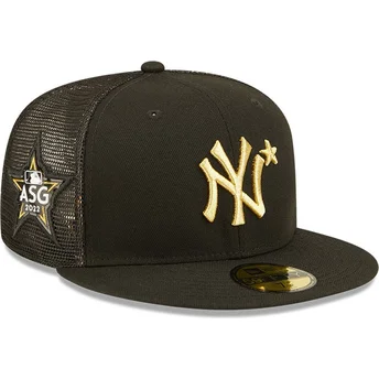 casquette-trucker-plate-noire-ajustee-avec-logo-dore-59fifty-all-star-game-new-york-yankees-mlb-new-era