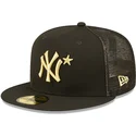 casquette-trucker-plate-noire-ajustee-avec-logo-dore-59fifty-all-star-game-new-york-yankees-mlb-new-era