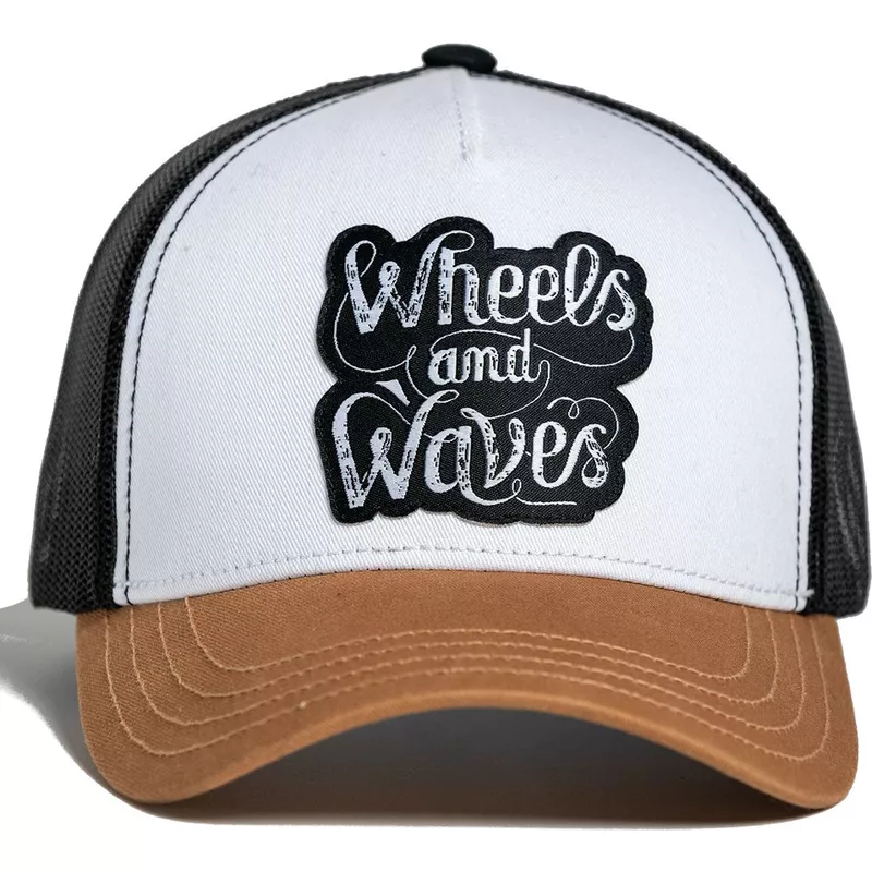 wheels-and-waves-high-rider-ww16-white-black-and-brown-trucker-hat
