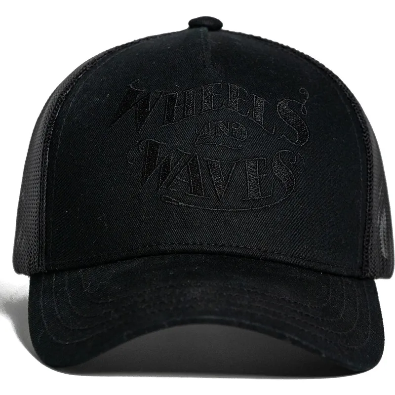 cap-curbata-black-snapback-de-wheels-and-waves