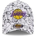 epci-curbata-alb-reglabila-9forty-marble-de-los-angeles-lakers-nba-de-new-era