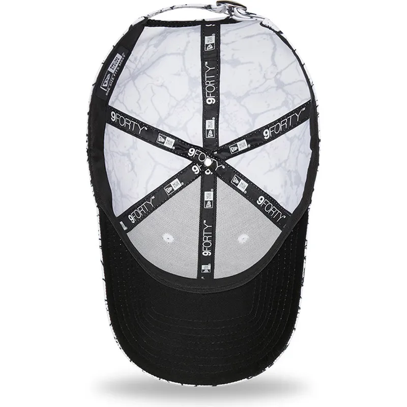 epci-curbata-alb-reglabila-9forty-marble-de-los-angeles-lakers-nba-de-new-era