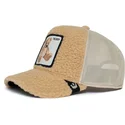 gorra-trucker-beige-de-borreguillo-oso-de-peluche-teddy-first-best-friend-the-farm-de-goorin-bros