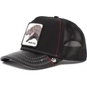 cappellino-trucker-nero-dinosauro-t-rex-monster-tyrant-king-the-farm-di-goorin-bros