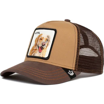 Casquette trucker marron chien labrador retriever The Loyal Dog The Farm Goorin Bros.