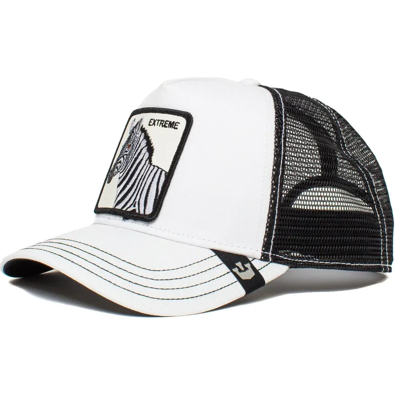epci-curbata-camionagiu-alb-snapback-pentru-copii-cebra-extreme-little-stripe-the-farm-the-farm-de-goorin-bros