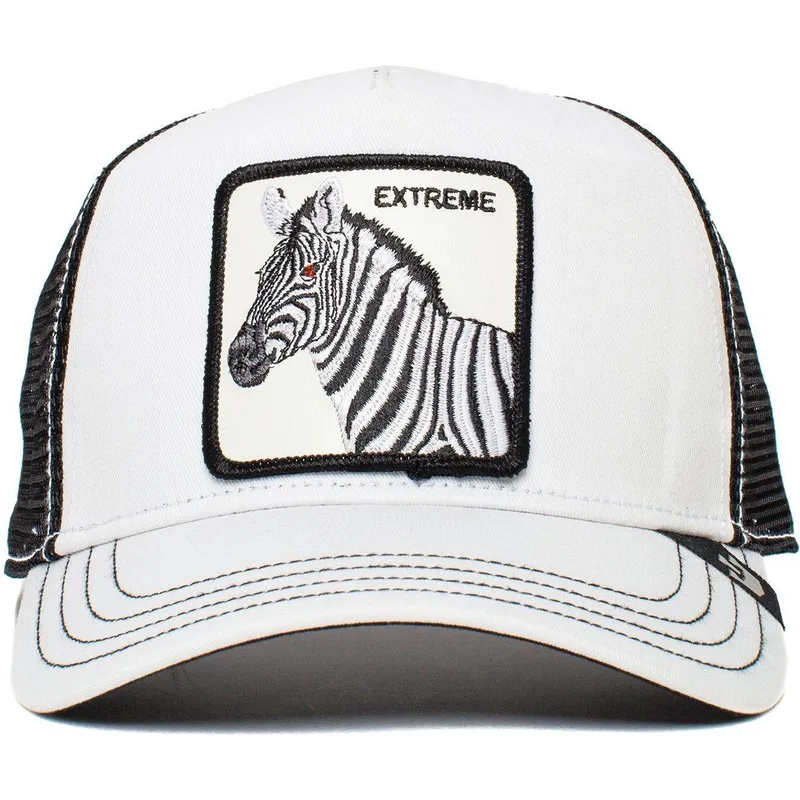 cappello-trucker-bianco-e-nero-per-bambino-zebra-extreme-little-stripe-the-farm-di-goorin-bros