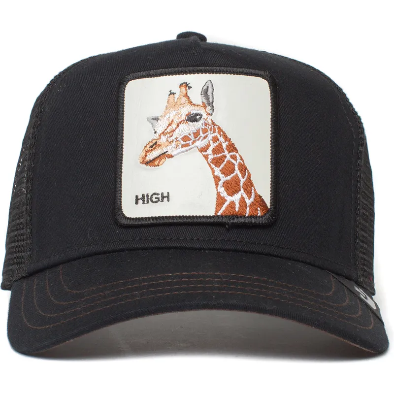 cappellino-trucker-nero-giraffa-high-the-giraffe-the-farm-di-goorin-bros