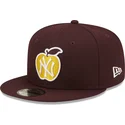epci-plata-rou-snapback-9fifty-ny-apple-de-new-york-yankees-mlb-de-new-era