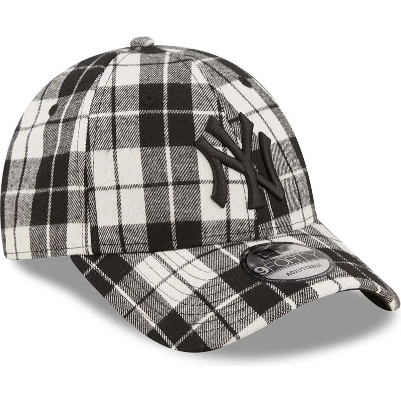 epci-curbata-negru-reglabila-9forty-plaid-de-new-york-yankees-mlb-de-new-era