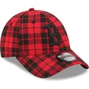 epci-curbata-rou-reglabila-9forty-plaid-de-boston-red-sox-mlb-de-new-era