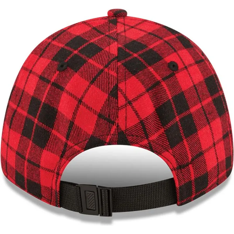 epci-curbata-rou-reglabila-9forty-plaid-de-boston-red-sox-mlb-de-new-era