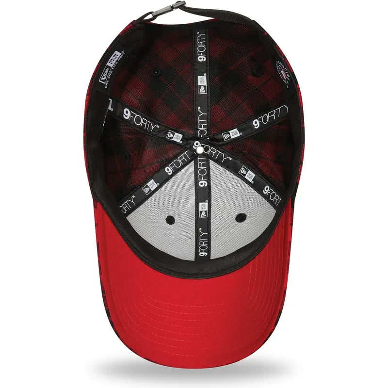 epci-curbata-rou-reglabila-9forty-plaid-de-boston-red-sox-mlb-de-new-era