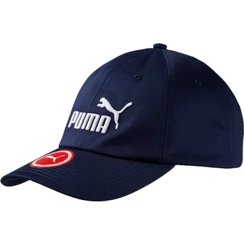 Puma Fundamentals justerbar marinblå böjd keps