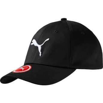 Ρυθμιζόμενο μαύρο καπέλο με καμπύλη Essentials της Puma